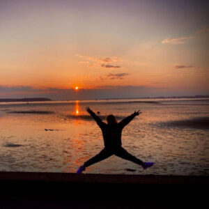 Sunset With Child